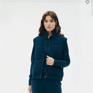 Naadam cashmere puffer vest size XS